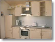 K&uuml;che in der Dachgeschosswohnung Ferienwohnung Kronner