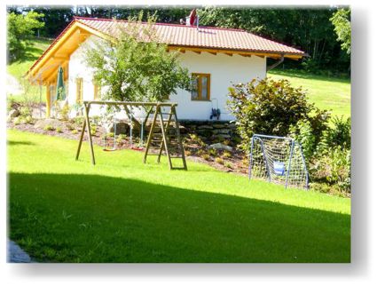 Gartenansicht Ferienhaus Kronner