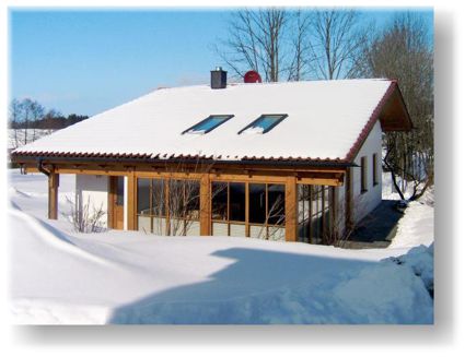 Winteransicht Ferienhaus Kronner