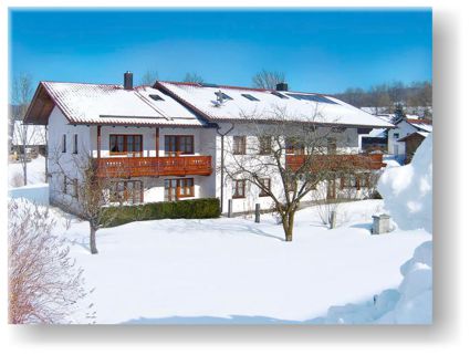 Hausansicht im Winter, Ferienwohnung Kronner